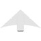 Ekena Millwork Davenport Architectural Grade PVC Gable Bracket, 36"W x 16 1/2"H x 2"D x 6"F, 11/12 Pitch GBP036X17X0206DAV00 - alternate 4